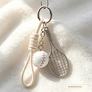 Sports Accessories Zinc Alloy Epoxy Pickleball Paddle Keychain Custom Printed <b>Key</b> Charm <b>Key</b> <b>Ring</b> for Sports Fans, Backpack Decor - Product Image 3