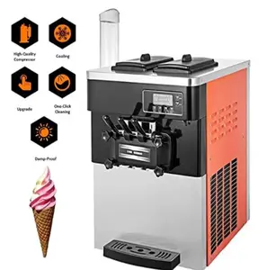 portable small mini brazil soft ice cream slush robot maker machine with lcd on floor for sale in germany dubai