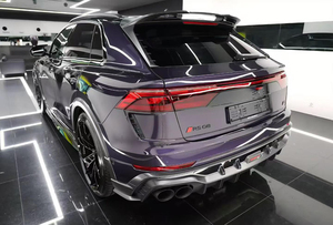 Kit Carrozzeria in Fibra di Carbonio Secca <span class=keywords><strong>AT</strong></span> <span class=keywords><strong>Style</strong></span> per Audi RSQ8 2024+ - Upgrade con Labbro Anteriore, Diffusore Posteriore, Minigonne Laterali e Spoiler per Tuning Auto - Product Image 3