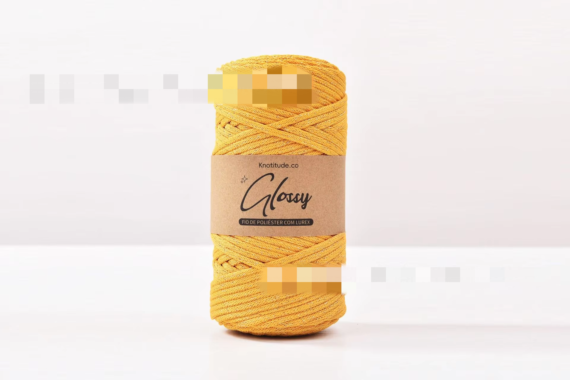 15. khaki yellow + gold thread - 3.0mm (100 yards)