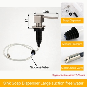 Distributeur de <span class=keywords><strong>savon</strong></span> en acier OEM/ODM, distributeur de <span class=keywords><strong>liquide</strong></span> <span class=keywords><strong>vaisselle</strong></span>, gel désinfectant avec bouteille de 500 ml, distributeur de <span class=keywords><strong>savon</strong></span> manuel - Product Image 5