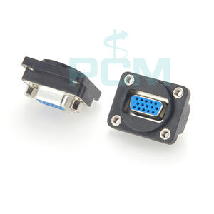 Adaptador de cambiador de género de enchufe VGA de montaje en Panel <span class=keywords><strong>HD15</strong></span> acoplador VGA <span class=keywords><strong>D</strong></span>-<span class=keywords><strong>Sub</strong></span> 15pin mamparo hembra a hembra adaptador soporte de pedido a granel - Product Image 5
