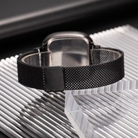 Jam Tangan Digital LED 6083 Jam Tangan Pria Display Led Putih Jam Tangan Layar Sentuh Gelang Mesh Layar Sentuh