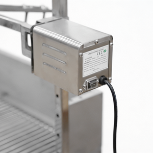 <span class=keywords><strong>Asador</strong></span> Comercial de Acero Inoxidable de Alta Resistencia, Parrilla de Carbón Automática con 8 Niveles de Altura Ajustable para Grandes Fiestas - Product Image 4