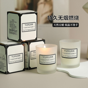 Yuhuan Aroma Candle Soy Wax Cylinder Home Decoration Scented Candle - Product Image 5