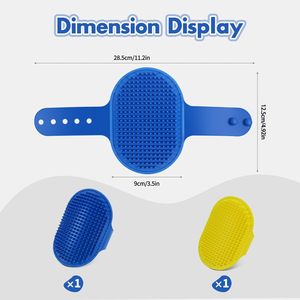 Cepillo de Baño para Mascotas, Perros y Gatos, con Asa Ajustable de Goma, para Eliminar el Pelo, Limpiar, Calmar y Masajear, Precio de Fábrica - Product Image 2