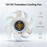 Mini ventilateur d'extraction pour ordinateur 12V CC à faible puissance, avec pales en plastique sans cadre 40x40x07mm et roulement hydraulique, pour refroidissement par air