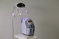 Dôme à oxygène portable avec photothérapie LED, masque LED, appareil de lifting du visage, photothérapie LED, machine de peeling à l'oxygène pour le visage