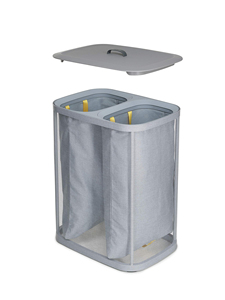 Panier de séparation du linge de 90 litres à vidage facile avec 3 sacs de lavage amovibles avec poignées - Product Image 3