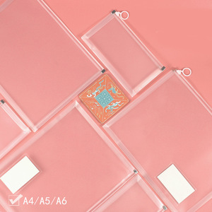 Estuche para lápices 3D transparente y sencillo, bolsa portátil para lápices para estudiantes que realizan exámenes, bolsa para documentos A4, con cremallera de gran capacidad - Product Image 4