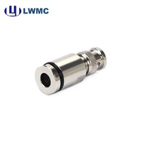 Conector RF de Comunicación para Vehículos, Níquel, Alta Fiabilidad, Tipo BNC Macho con Abrazadera para Cable M&P-ULTRAFLEX7, Precio de Fábrica Actualizado LWMC