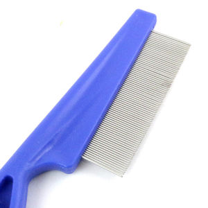 Peine para Pulgas de Mango de Tamaño Personalizable, Herramienta de Aseo Portátil de Acero Inoxidable y Plástico de 19*4.8cm para el Cuidado de Perros - Product Image 4