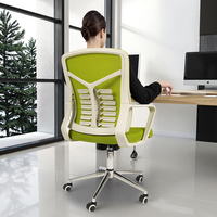 Chaise de bureau ergonomique multifonction à la mode Chaise de visiteur tournante de refroidissement en tissu maillé stable moderne pour table d'ordinateur