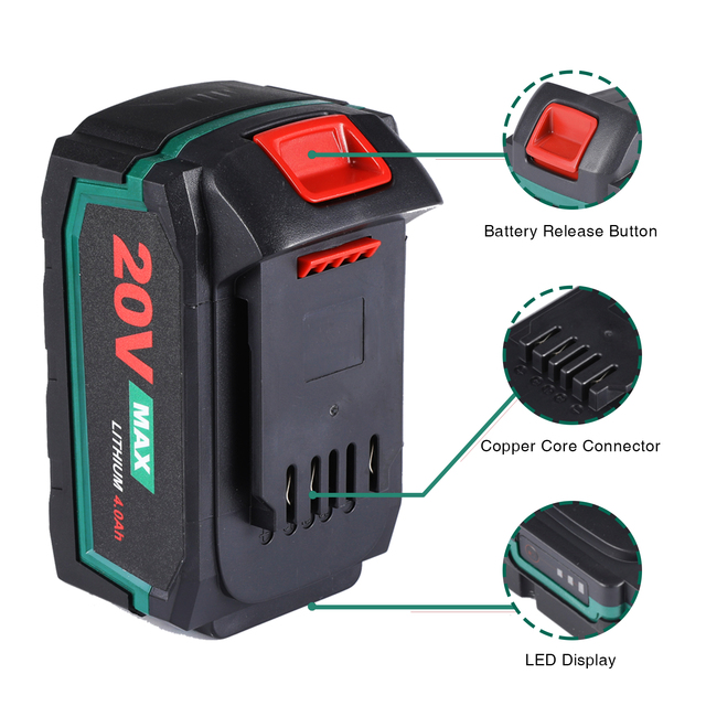 Customized 20V 3Ah 4Ah 5Ah 6Ah Lithium Ion Polymer Battery Pack Rechargeable POSENPRO PALB20 Drill Use