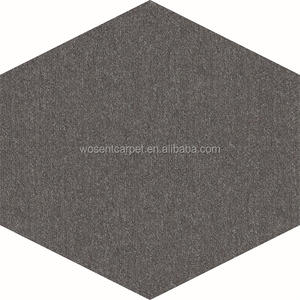 Dalles de moquette hexagonales en nylon à boucles, ignifuges, modernes, à motif écossais, pour bureaux commerciaux, pour la prière et l'usage domestique - Product Image 4