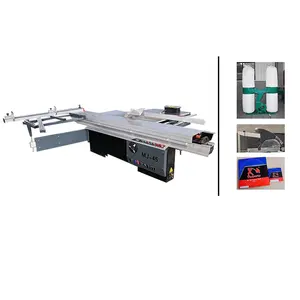 Linear wood cutting Automatic lifting and tilting digital display sliding table panel saw square cutter saw machine