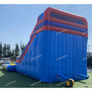 Tobogán Acuático Inflable con Piscina, Tobogán Acuático Inflable Gigante <span class=keywords><strong>de</strong></span> Tres Carriles <span class=keywords><strong>de</strong></span> Grado Comercial para <span class=keywords><strong>Alquiler</strong></span> en Fiestas <span class=keywords><strong>de</strong></span> <span class=keywords><strong>Verano</strong></span> en el Patio Trasero - Product Image 5