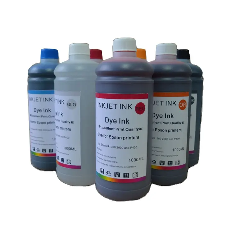 6 रंग की बोतल स्याही फिर से भरना डाई स्याही के लिए संगत Epson एल श्रृंखला यूवी प्रतिरोधी