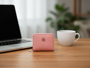 Women's <b>Small</b> Pu <b>Wallet</b> Single Pull Button Closure Minimalist Style - Product Image 2