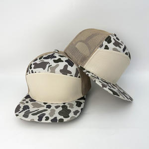 หมวกแก๊ปผู้ชายแบบปรับได้ลายสัตว์ 7 ช่องตาข่าย ผ้าฝ้าย รุ่น richardson 168 หมวก snapback แบบกำหนดเอง ลายพรางเป็ด หมวก trucker - Product Image 1