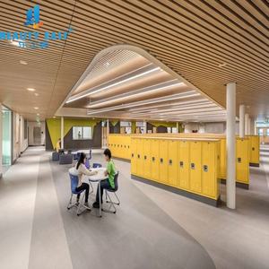 Projet de cinéma Noir Couleur Métal Aluminium Cellule Ouverte Grille Plafond Bureau Hall Matériau de Construction Grille En Aluminium Plafond - Product Image 2