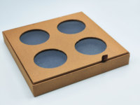 Palette de Fard à Paupières Vide Biodégradable Imprimé Personnalisé Emballage Carton Boîte Avec Fenêtre