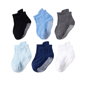 Chaussettes antidérapantes pour bébés, lot de 6 paires, chaussettes antidérapantes pour enfants, bébés filles et garçons - Product Image 1