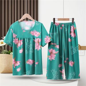<span class=keywords><strong>ชุด</strong></span>นอนแม่แขนสั้นขนาดใหญ่พิเศษสำหรับ<span class=keywords><strong>ผู้</strong></span>หญิง, <span class=keywords><strong>ชุด</strong></span> XL-4XL ใส่อยู่บ้านชุดนอนสำหรับผู้<span class=keywords><strong>สูงอายุ</strong></span> - Product Image 5