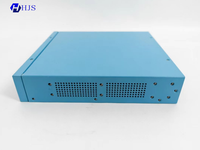 Fabrication sur mesure de tôles en acier inoxydable de précision, usinage CNC, boîtier électronique plaqué zinc bleu, sérigraphie métallique