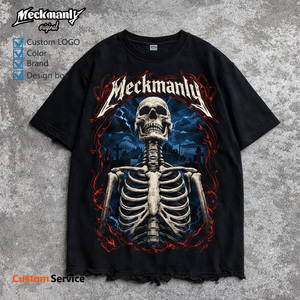 T-shirt pour homme Meckmanly, manches courtes, col rond, imprimé photo, coupe décontractée, tissu en jersey de coton respirant - Product Image 6