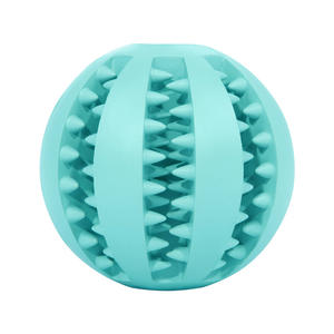 Vente en gros d'accessoires de nettoyage <span class=keywords><strong>pour</strong></span> animaux de compagnie <span class=keywords><strong>ultra</strong></span> indestructibles balle brosse à dents balle de friandises chiens formation de distribution de nourriture jouets à mâcher - Product Image 6