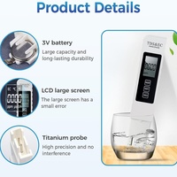 Testeur d'eau numérique 3 en 1, TDS, EC, thermomètre avec écran LCD rétroéclairé pour l'eau potable, l'aquarium, l'hydroponie, la piscine