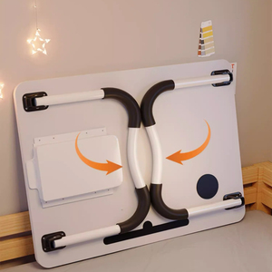 IStapromo Gifts No-Installation Folding Computer <b>Desk</b> Small Bed <b>Desk</b> with Bay Window Design for Bedroom Dormitory or Study - Product Image 5
