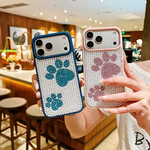 เคสโทรศัพท์ลายอุ้งเท้าแพนด้าสุดน่ารัก วัสดุ TPU สำหรับ iPhone 17 16 15 14 13 12 11 Pro Max Plus 16E 17air  แบบมีกลิตเตอร์ ป้องกันอย่างดี - Product Image 2