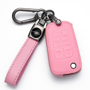 Housse de Clé de Voiture en Cuir avec Logo Personnalisé pour Mazda, Kia, BMW, Mercedes, Etc. Étui Porte-Clé Noir <span class=keywords><strong>Rose</strong></span> pour Femmes Accessoires - Product Image 6