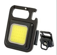 Mini lampe torche LED COB portable rechargeable, étanche, magnétique, pour camping, inspection, avec porte-clés, petite taille, pour extérieur