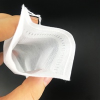 Sacs filtrants écologiques thermosoudés jetables en tissu non tissé de qualité alimentaire pour herbes, thé et café, avec cordon en coton