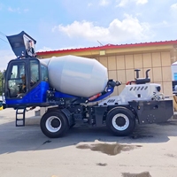 Promotion : Camion malaxeur à béton autochargeur mobile, malaxeur à béton portatif à tambour, autochargeur