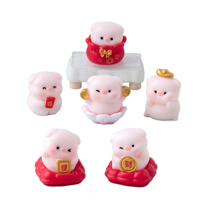 3D Nhựa Đồ Chơi Chúc May Mắn Lợn Bất Ngờ Mù Túi Hình Tự Làm Phim Hoạt Hình Bức Tượng Nhỏ Thu Năm Mới Giáng Sinh Trang Trí Vườn - Product Image 1