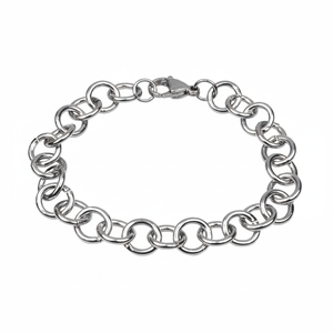 Catena in Acciaio Rotonda da 8,0mm per Bracciali alla Moda - Product Image 2