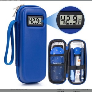 Insulin Cooler Cooling Box Temperature Display EVA Portable Medicine Ice Pack Insulin Pen <b>Carry</b> Insulin Cooler <b>Case</b> for Diabetic - Product Image 2