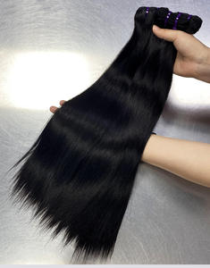 Extensiones <span class=keywords><strong>de</strong></span> Cabello Liso Natural <span class=keywords><strong>de</strong></span> Grado 1 <span class=keywords><strong>de</strong></span> Vietnam al por Mayor, Tejidas a Mano, Doble Trama, Alta Densidad, Teñibles - Product Image 5