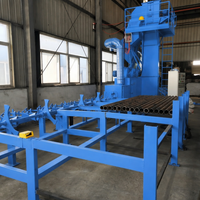 Machine de sablage externe universelle réglable pour tuyaux en acier, équipement de nettoyage de parois extérieures multi-tailles pour tubes de 20 mm à 500 mm