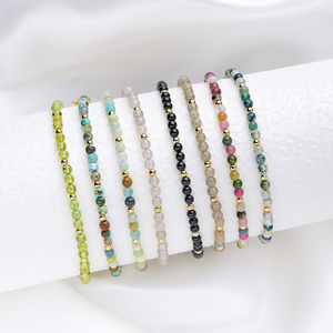 Romantic Natural Stone <b>Beaded</b> <b>Bracelet</b> Women's Adjustable Alloy Jewelry <b>for</b> Daily Wear Gifts - Product Image 3