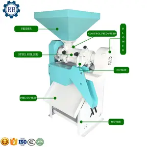 High Peeling Rate Small Grain Wheat Skin Dehulling Peeling Machine/Oat Buckwheat Corn Peeling Machine