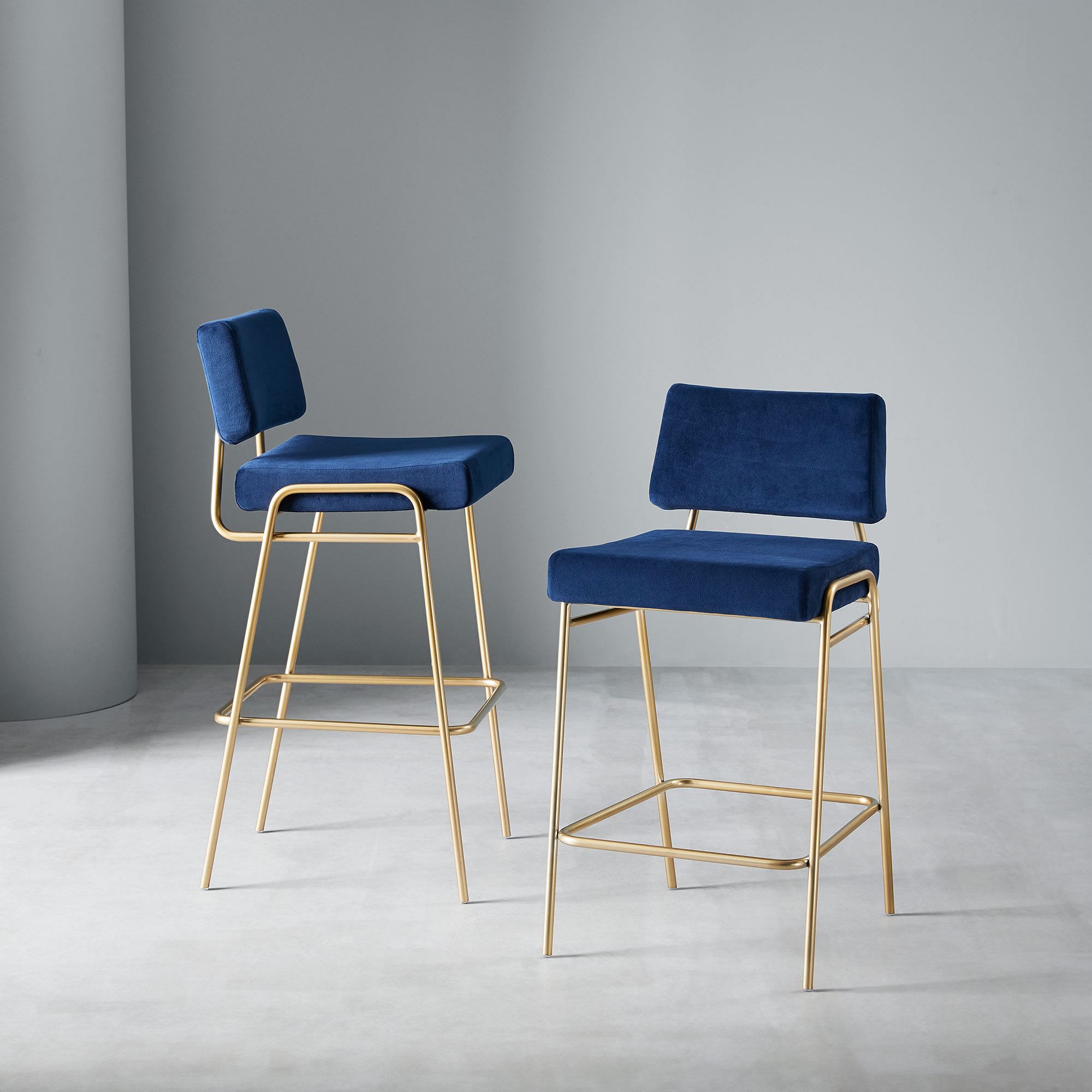 Luxury Custom Stainless Steel Gold Metal Frame Furniture Wholesale Dining Room Bar Chair Stool