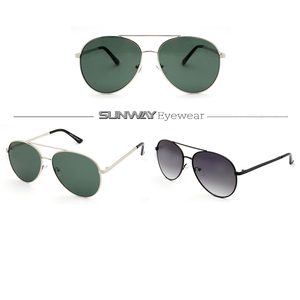 2025 Trendy Luxury Double Beam Brand Designer <b>Sun</b> Glasses with High Quality Custom Logo <b>Shades</b> Men's Pilot Metal Sunglasses - Product Image 2