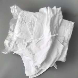 Trapos de limpieza 100% algodón blanco, toallitas de limpieza recicladas y recuperadas, absorbentes, para limpieza industrial. - Product Image 1