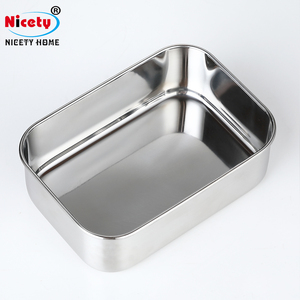 18/8 thép không gỉ hình chữ nhật Hộp Ăn Trưa Dành cho người lớn kim loại Bento <span class=keywords><strong>container</strong></span> thực phẩm cho các trường học văn phòng - Product Image 6