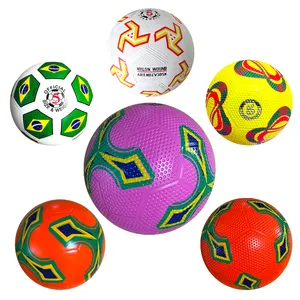 Yexi最便宜的儿童彩色橡胶球光滑高尔夫颗粒表面橡胶足球尺寸5432橡胶足球AQ8J807